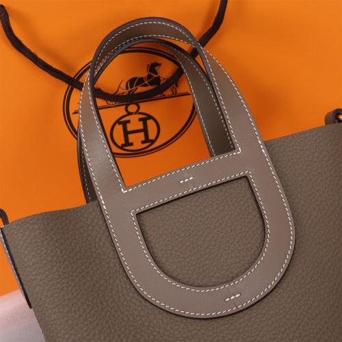 Replica Hermes AAA Quality Handbags In Gold For Women #1175117 $240.00 USD for Wholesale