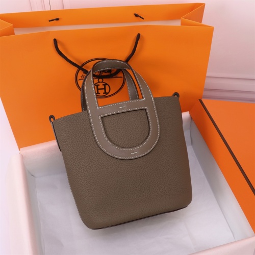 Hermes AAA Quality Handbags In Silver For Women #1175118 $240.00 USD, Wholesale Replica Hermes AAA Quality Handbags