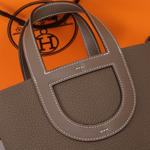Replica Hermes AAA Quality Handbags In Silver For Women #1175118 $240.00 USD for Wholesale