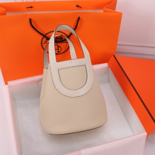 Replica Hermes AAA Quality Handbags In Silver For Women #1175146 $240.00 USD for Wholesale