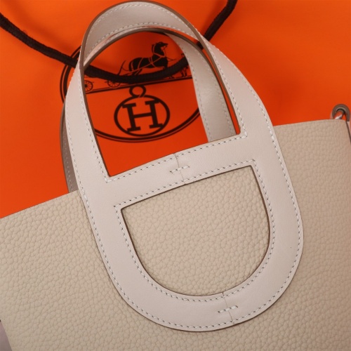 Replica Hermes AAA Quality Handbags In Silver For Women #1175146 $240.00 USD for Wholesale