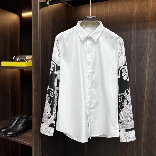 Versace Shirts Long Sleeved For Men #1175669