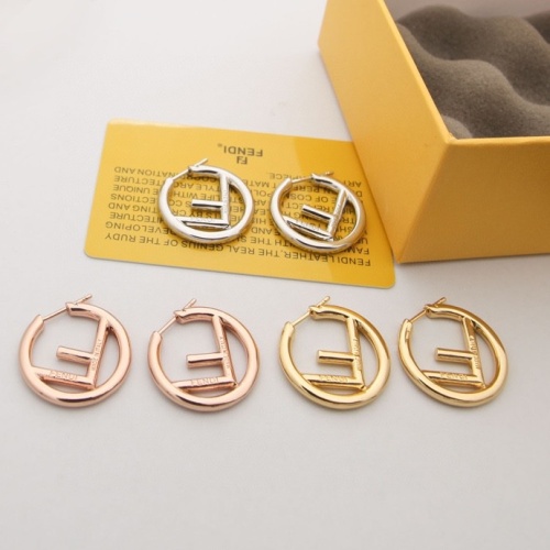 Replica Fendi Earrings For Women #1176027 $29.00 USD for Wholesale