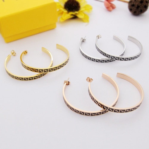 Replica Fendi Earrings For Women #1176055 $36.00 USD for Wholesale