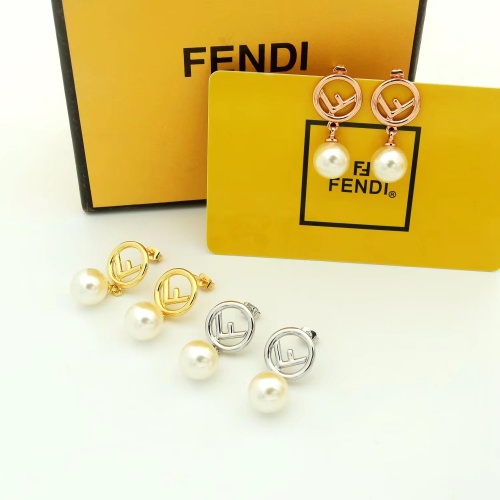 Replica Fendi Earrings For Women #1176207 $25.00 USD for Wholesale