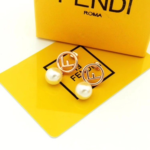 Replica Fendi Earrings For Women #1176209 $25.00 USD for Wholesale