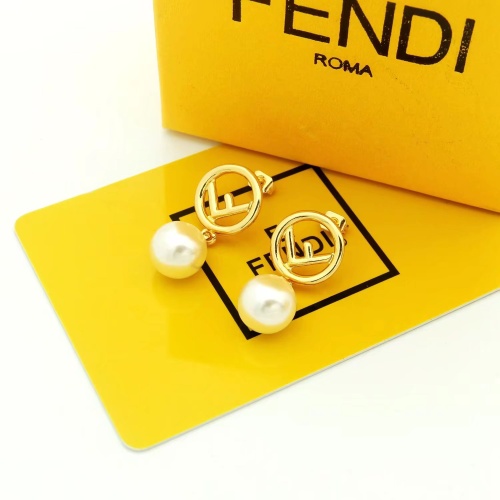 Fendi Earrings For Women #1176216 $25.00 USD, Wholesale Replica Fendi Earrings