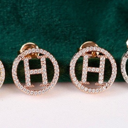 Replica Hermes Earrings For Women #1176456 $27.00 USD for Wholesale