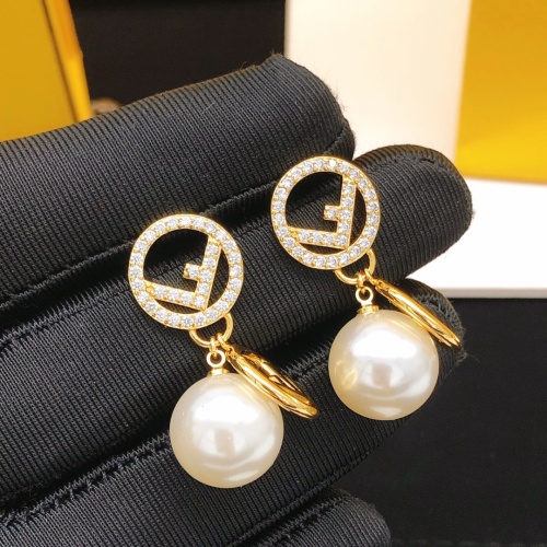 Replica Fendi Earrings For Women #1176630 $29.00 USD for Wholesale