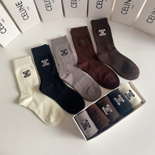 Replica Celine Socks #1176924 $32.00 USD for Wholesale