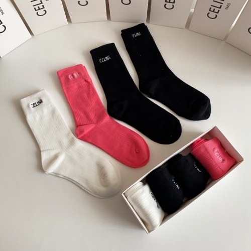 Replica Celine Socks #1176925 $32.00 USD for Wholesale