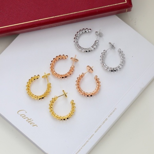 Replica Cartier Earrings For Women #1176926 $42.00 USD for Wholesale