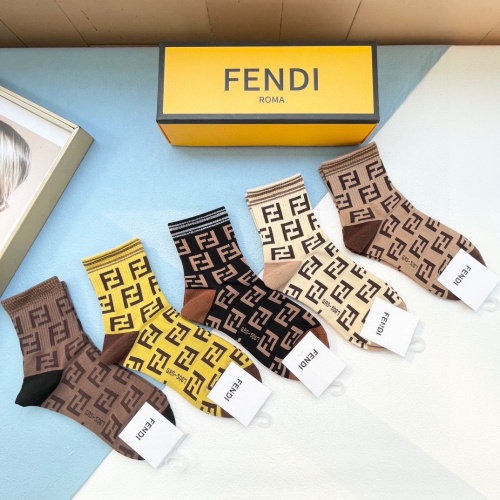 Replica Fendi Socks #1176940 $29.00 USD for Wholesale