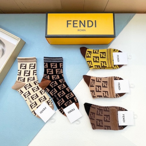 Replica Fendi Socks #1176940 $29.00 USD for Wholesale
