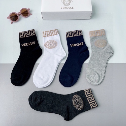 Replica Versace Socks #1176957 $29.00 USD for Wholesale