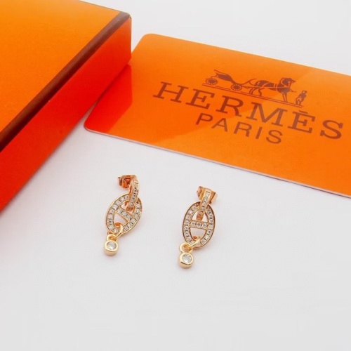 Hermes Earrings For Women #1177165 $25.00 USD, Wholesale Replica Hermes Earrings