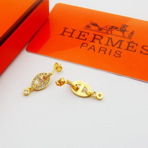 Replica Hermes Earrings For Women #1177166 $25.00 USD for Wholesale