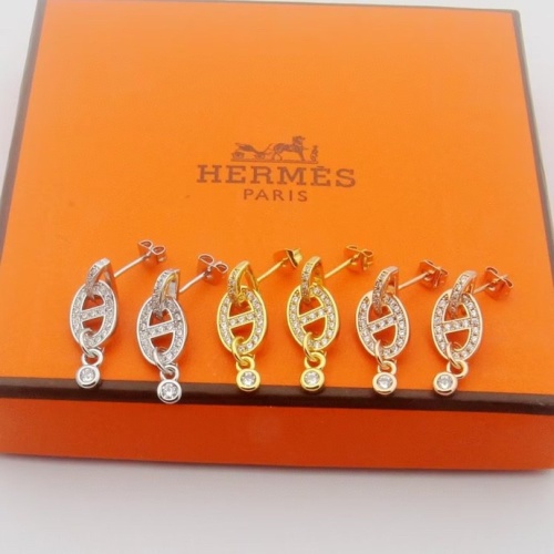 Replica Hermes Earrings For Women #1177166 $25.00 USD for Wholesale