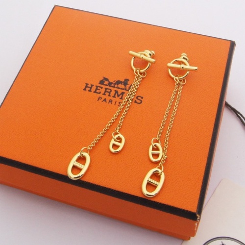 Replica Hermes Earrings For Women #1177171 $25.00 USD for Wholesale