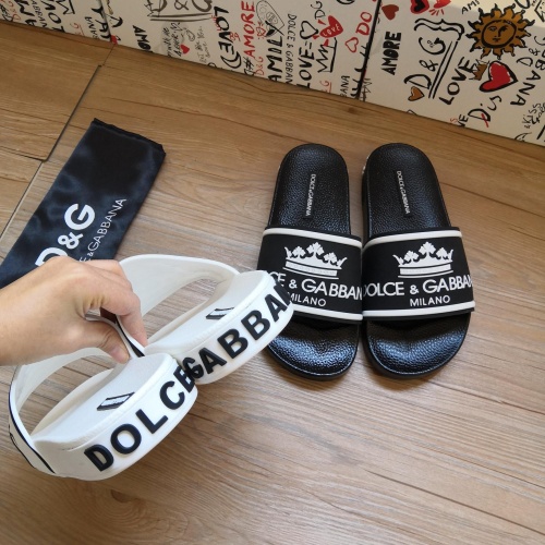 Replica Dolce & Gabbana D&G Slippers For Men #1177213 $48.00 USD for Wholesale
