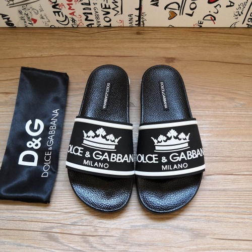 Dolce &amp; Gabbana D&amp;G Slippers For Men #1177215 $48.00 USD, Wholesale Replica Dolce &amp; Gabbana D&amp;G Slippers