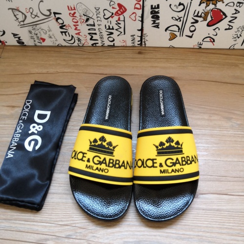Dolce &amp; Gabbana D&amp;G Slippers For Women #1177218 $48.00 USD, Wholesale Replica Dolce &amp; Gabbana D&amp;G Slippers