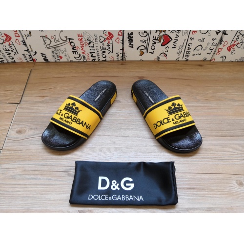 Replica Dolce & Gabbana D&G Slippers For Men #1177219 $48.00 USD for Wholesale