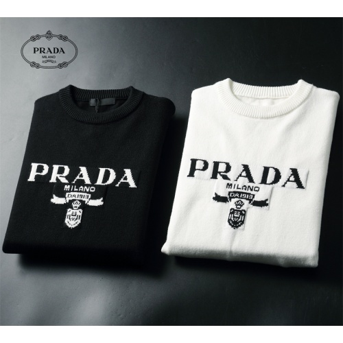 Replica Prada Sweater Long Sleeved For Men #1177657 $52.00 USD for Wholesale