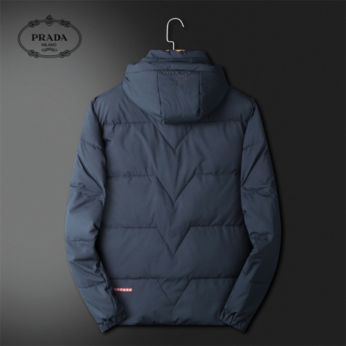 Replica Prada Down Feather Coat Long Sleeved For Men #1177799 $128.00 USD for Wholesale