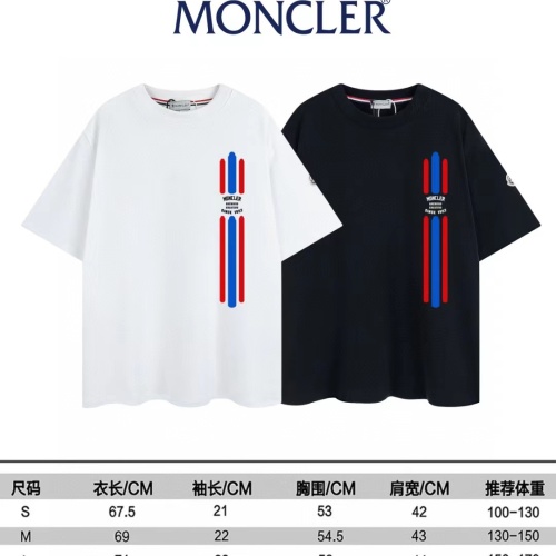 Replica Moncler T-Shirts Short Sleeved For Unisex #1177905 $40.00 USD for Wholesale
