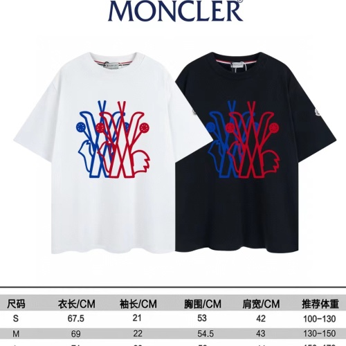 Replica Moncler T-Shirts Short Sleeved For Unisex #1177942 $40.00 USD for Wholesale