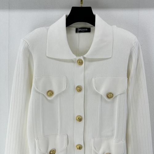 Replica Balmain Jackets Long Sleeved For Women #1178027 $108.00 USD for Wholesale