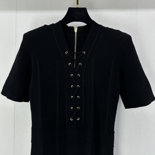 Replica Balmain Dresses Short Sleeved For Women #1178087 $108.00 USD for Wholesale