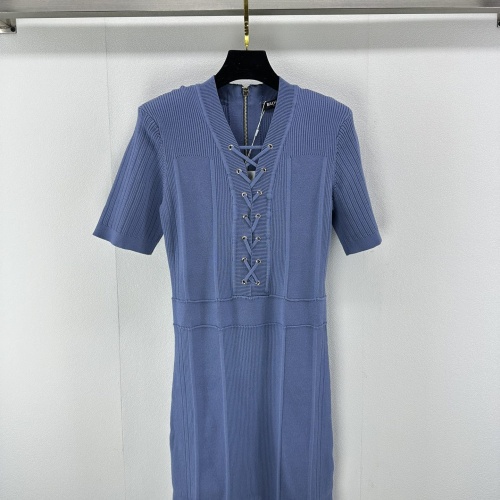 Balmain Dresses Short Sleeved For Women #1178088 $108.00 USD, Wholesale Replica Balmain Dresses