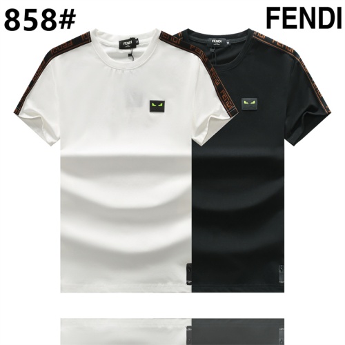 Replica Fendi T-Shirts Short Sleeved For Men #1178108 $23.00 USD for Wholesale