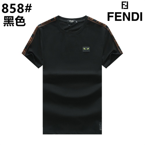 Fendi T-Shirts Short Sleeved For Men #1178109 $23.00 USD, Wholesale Replica Fendi T-Shirts
