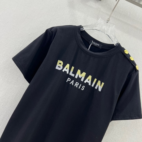 Replica Balmain T-Shirts Short Sleeved For Women #1178133 $68.00 USD for Wholesale