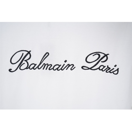 Replica Balmain T-Shirts Short Sleeved For Unisex #1178376 $32.00 USD for Wholesale
