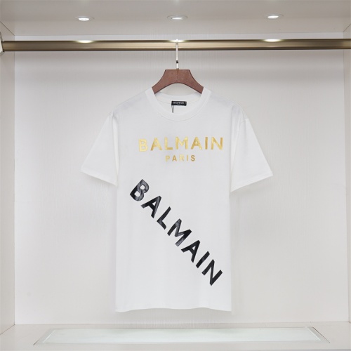 Balmain T-Shirts Short Sleeved For Unisex #1178378 $32.00 USD, Wholesale Replica Balmain T-Shirts