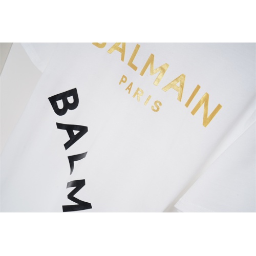 Replica Balmain T-Shirts Short Sleeved For Unisex #1178378 $32.00 USD for Wholesale