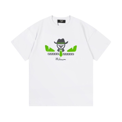 Fendi T-Shirts Short Sleeved For Unisex #1178522 $42.00 USD, Wholesale Replica Fendi T-Shirts