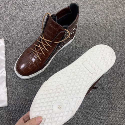 Replica Giuseppe Zanotti High Tops Shoes For Men #1178616 $105.00 USD for Wholesale