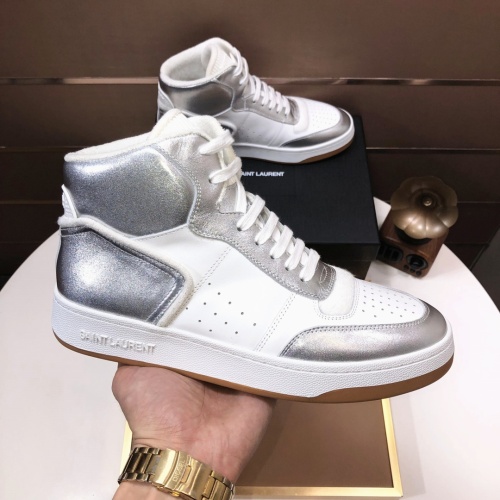 Replica Yves Saint Laurent YSL High Tops Shoes For Men #1178766 $98.00 USD for Wholesale