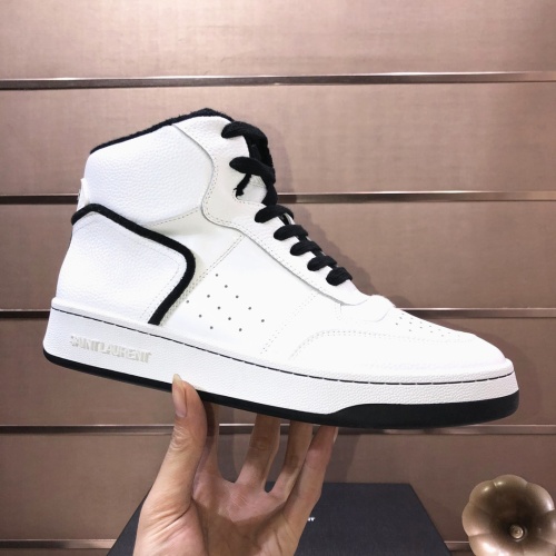 Replica Yves Saint Laurent YSL High Tops Shoes For Men #1178769 $98.00 USD for Wholesale