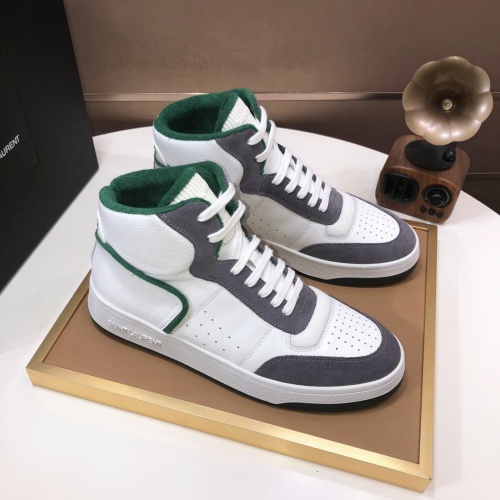 Yves Saint Laurent YSL High Tops Shoes For Men #1178770 $98.00 USD, Wholesale Replica Yves Saint Laurent YSL High Tops Shoes