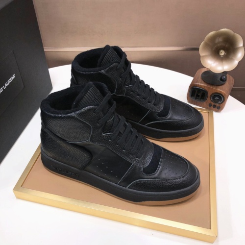 Yves Saint Laurent YSL High Tops Shoes For Men #1178772 $98.00 USD, Wholesale Replica Yves Saint Laurent YSL High Tops Shoes