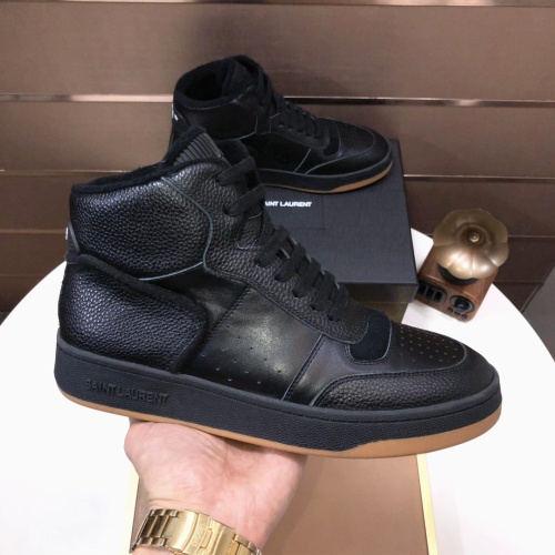 Replica Yves Saint Laurent YSL High Tops Shoes For Men #1178772 $98.00 USD for Wholesale
