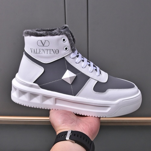 Replica Valentino High Tops Shoes For Men #1178875 $88.00 USD for Wholesale