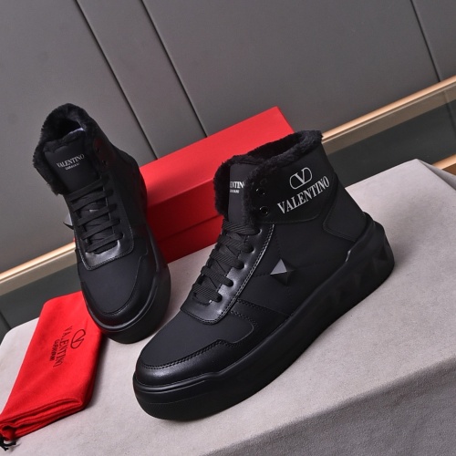 Valentino High Tops Shoes For Men #1178879 $88.00 USD, Wholesale Replica Valentino High Tops Shoes