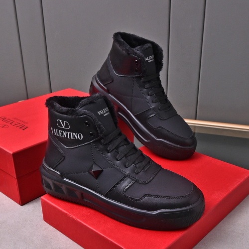 Replica Valentino High Tops Shoes For Men #1178879 $88.00 USD for Wholesale